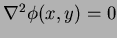 $\nabla^2 \phi(x,y)=0$